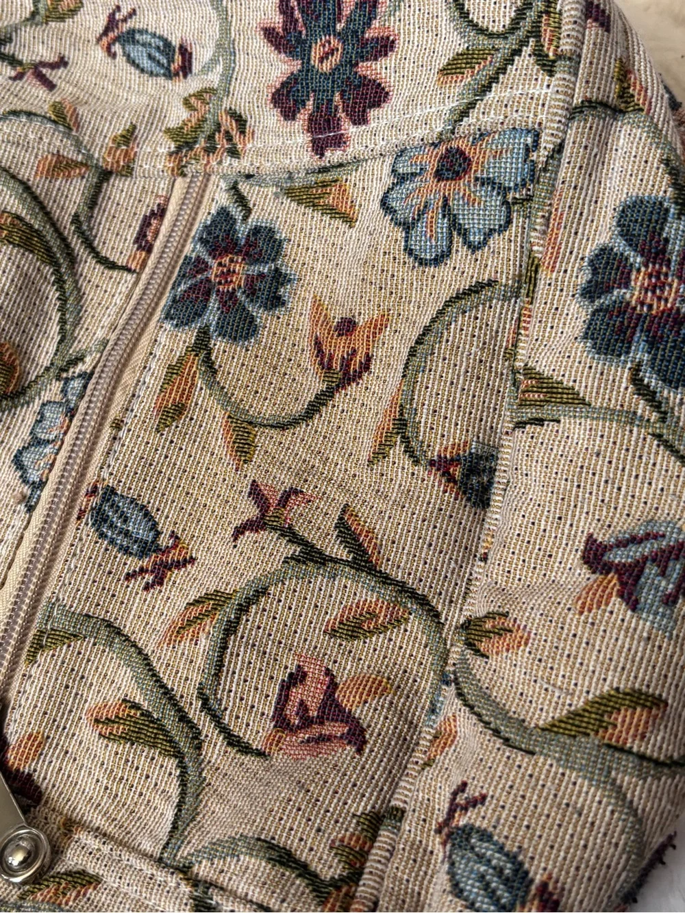 Vintage Vera Bradley Floral Tapestry Hobo Shoulder Bag Cottagecore Boho VTG
